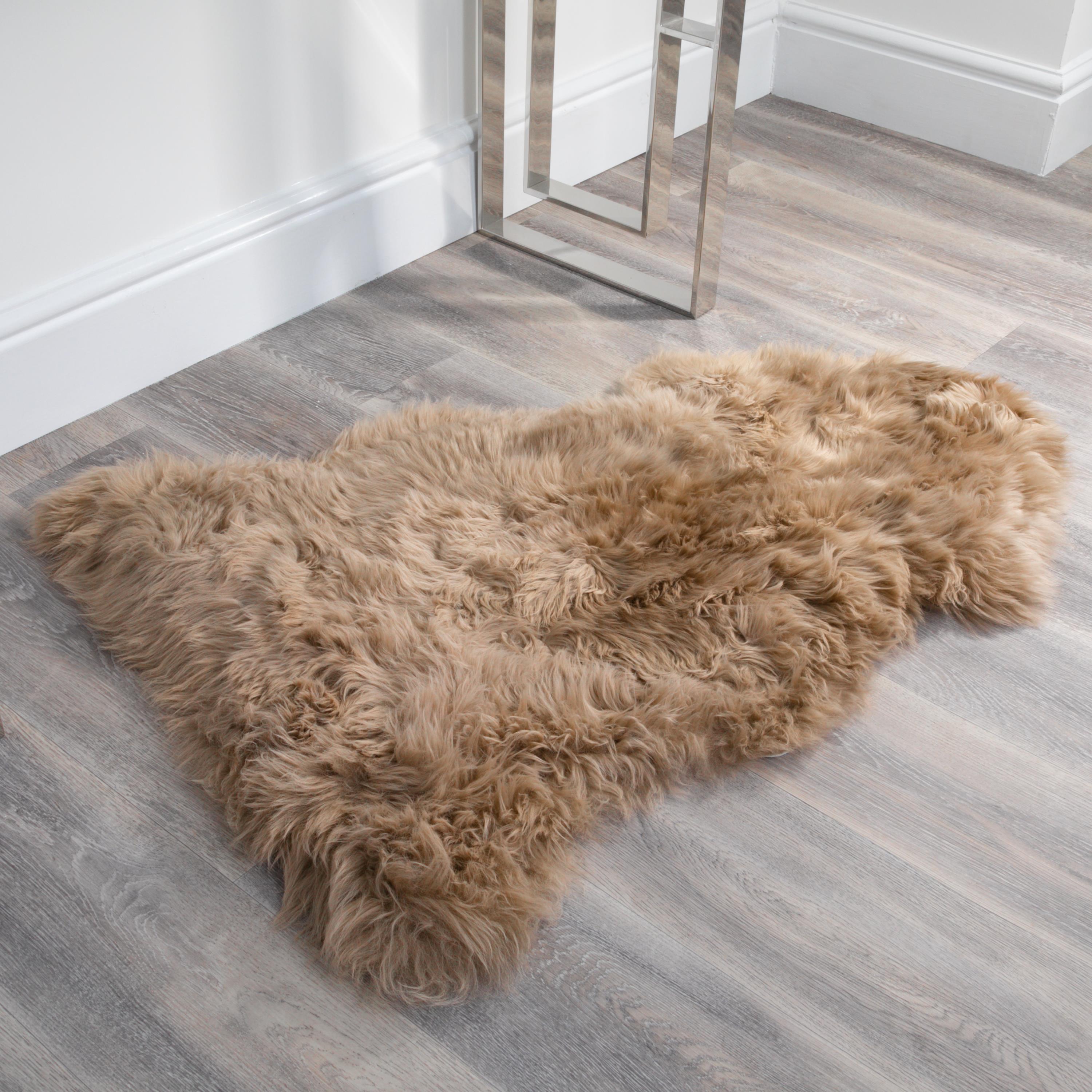 Premium Light Brown Sheepskin Rug